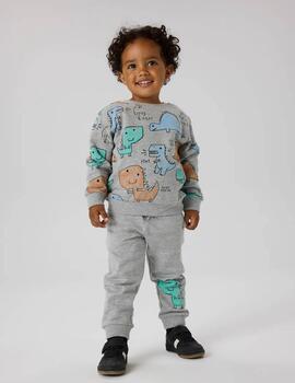 Sudadera Name it Dinos Estampada Unisex