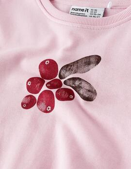 Sudadera Name it Cereza Rosa Para Niña