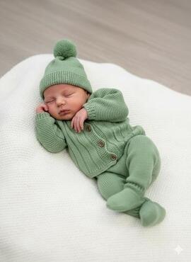 Conj Mac Ilusión 9809RT Trebol Para Bebé