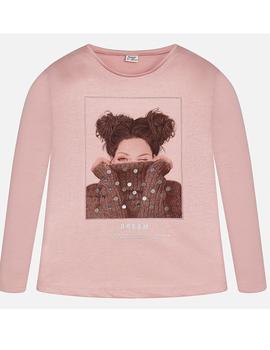 Camiseta m/l Chica Jersey Rosa Niña Mayoral