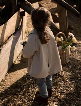 Gabardina Atelier MADELIN Camel Para Niña