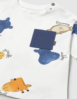 Camiseta Mayoral 1014 Nata Para Niña