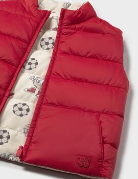 Chaleco Mayoral 1313 Reversible Tomate Para Niño