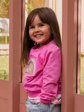 Sudadera Name it Dottana Fuscsia Para Niña