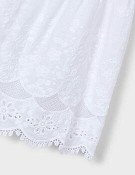 Vestido Mayoral 3923 Blanco Para Niña