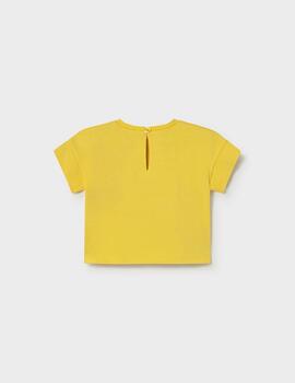 Camiseta m/c serigrafiada Mimosa 1085 Mayoral Niña