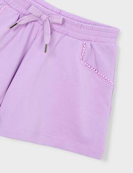 Short Felpa Basico Lilac 607 Mayoral Niña