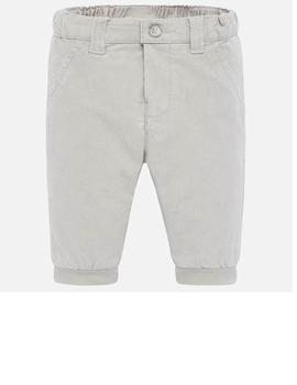 Pantalon Mayoral Largo Pana Basico Gris Bebe Niño