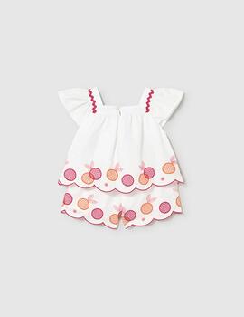 Conjunto Mayoral 1214 Blanco Para Niña