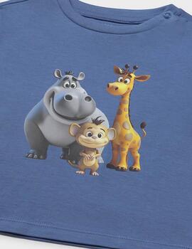 Camiseta m/c animal Cobalto 1008 Mayoral Niño