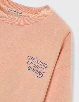 Sudadera Mayoral 6421 Coral Para Niño