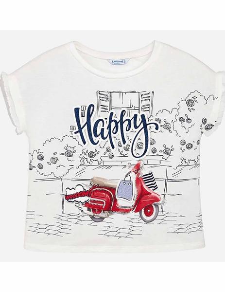 Camiseta m/c Moto Moto Roja Niña Mayoral