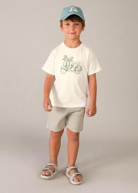 Camiseta Mayoral 3060 Nata Para Niño