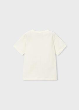 Camiseta Mayoral m/c 'League' Nata 3074 de  para Niño