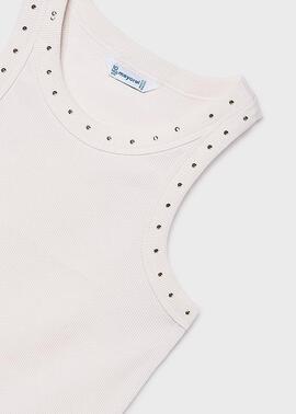 Camiseta Mayoral 6013 Hueso Para Niña