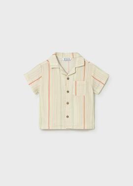 Camisa Mayoral m/c bambula Rayas 1113  Niño