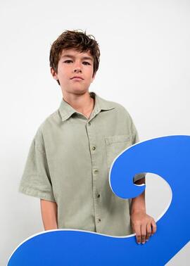 Camisa Mayoral 6179 Oliva Para Niño
