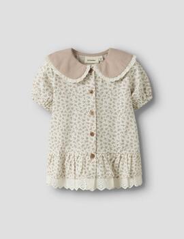 Camisa Lil Atelier 13253606 Fjola Beige Para Niña