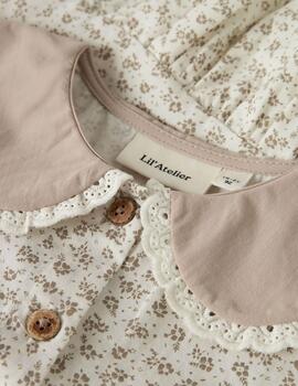 Camisa Lil Atelier 13253606 Fjola Beige Para Niña