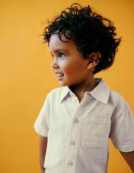 Camisa Name it 13227254 Beige Para Niño