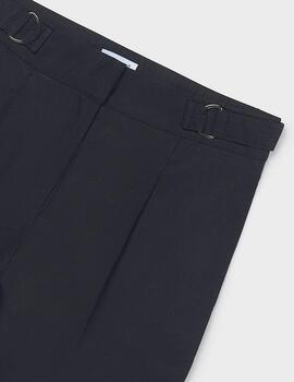 Pantalón Mayoral Largo Hebillas Negro 6551 Niña