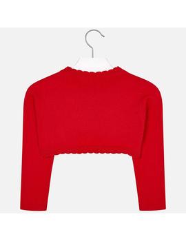 Rebeca Mayoral Tricot Basica Roja Para Niña