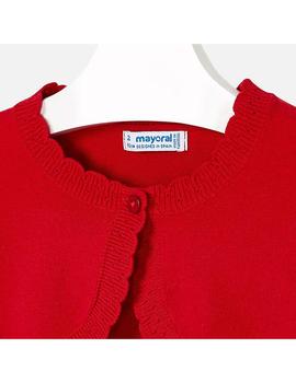 Rebeca Mayoral Tricot Basica Roja Para Niña