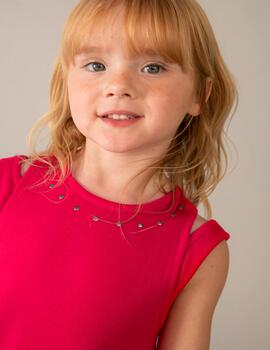 Vestido Mayoral 3938 persimón Para Niña