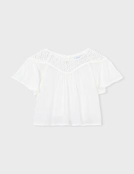 Bluson Mayoral Combinado Guipur Nata 3197 Niña