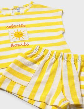 Conj. Short Punto Granito Mimosa 1208 Niña