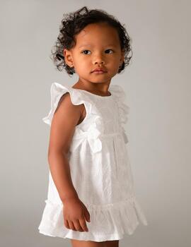 Vestido Mayoral 1915 Blanco Para Niña