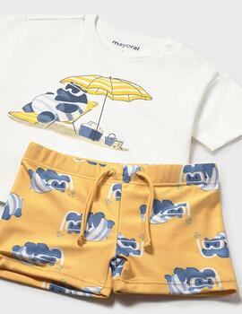 Conj. Mayoral Baño Camiseta Peach 1661 Niño