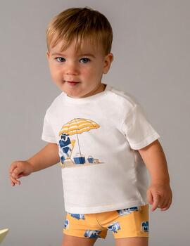 Conj. Mayoral Baño Camiseta Peach 1661 Niño