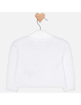 Rebeca Mayoral Tricot Larga Basica Blanca Bebe Niñ