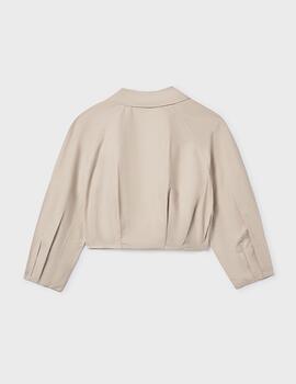 Cazadora Plana Gabardina Arena 6405 Mayoral Niña