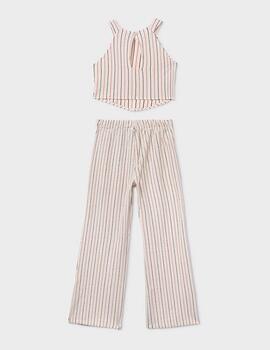 Conj Mayoral 6560 Crudo-Coral Para Niña