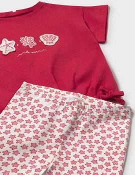 Conj. Mayoral Leggins Estampado Rojo 1753 Niña