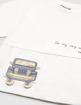 Camiseta Mayoral m/c Punto Estructura Matcha 1003