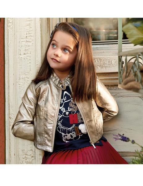 Cazadora Polipiel Tachuelas Mayoral - Main Image