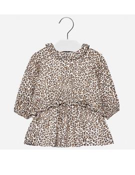 Vestido leopardo para bebé niña