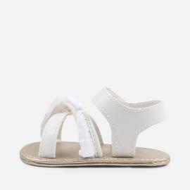 Sandalias Mayoral Volante Blanca Bebe Niña