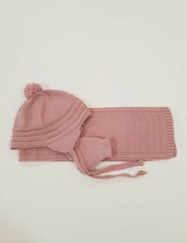 Conjunto Mac Ilusión Gorro Bufanda Guantes Rosa