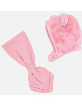 Conj. Gorro Bufanda Mayoral Pelo Rosa