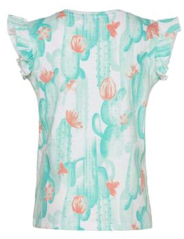 Camiseta Cactus Hello Blanca Niña Name it