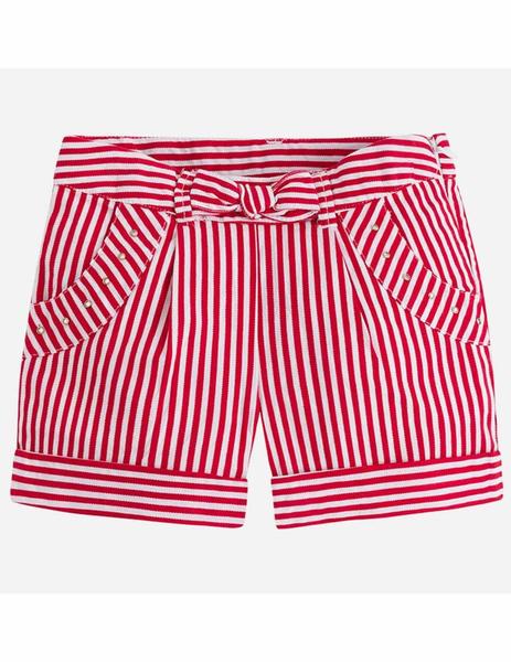 Short rojo niña best sale