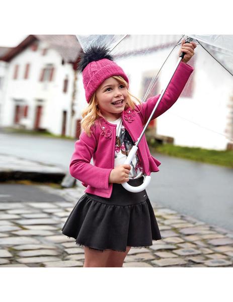 Pelele falda con gorro de Mayoral para bebe niña