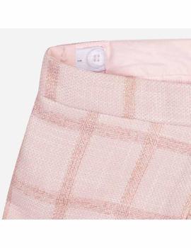 Short Mayoral Cuadros Fantasia Rosa Para Niña