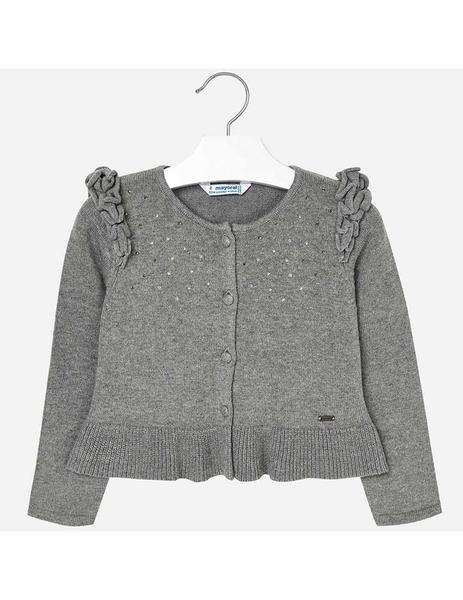 Tricot Volante Gris Niña