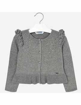 Rebeca Mayoral  Tricot Volante Gris Niña