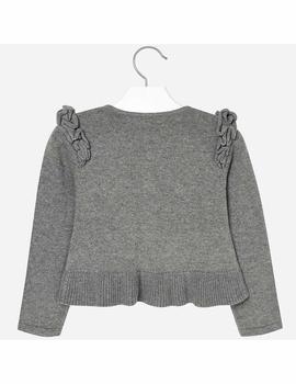 Rebeca Mayoral  Tricot Volante Gris Niña